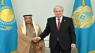 Devlet başkanı, BAE’nin Kazakistan Büyükelçisi Mohammed Saeed Mohammed al-Ariki’yi kabul etti