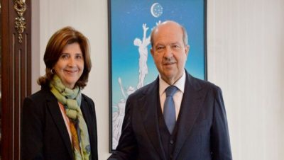 Cumhurbaşkanı Ersin Tatar yarın saat 12.00’de, BM Genel Sekreteri’nin Kişisel Temsilcisi Maria Angela Holguin Cuellar’i kabul edecek